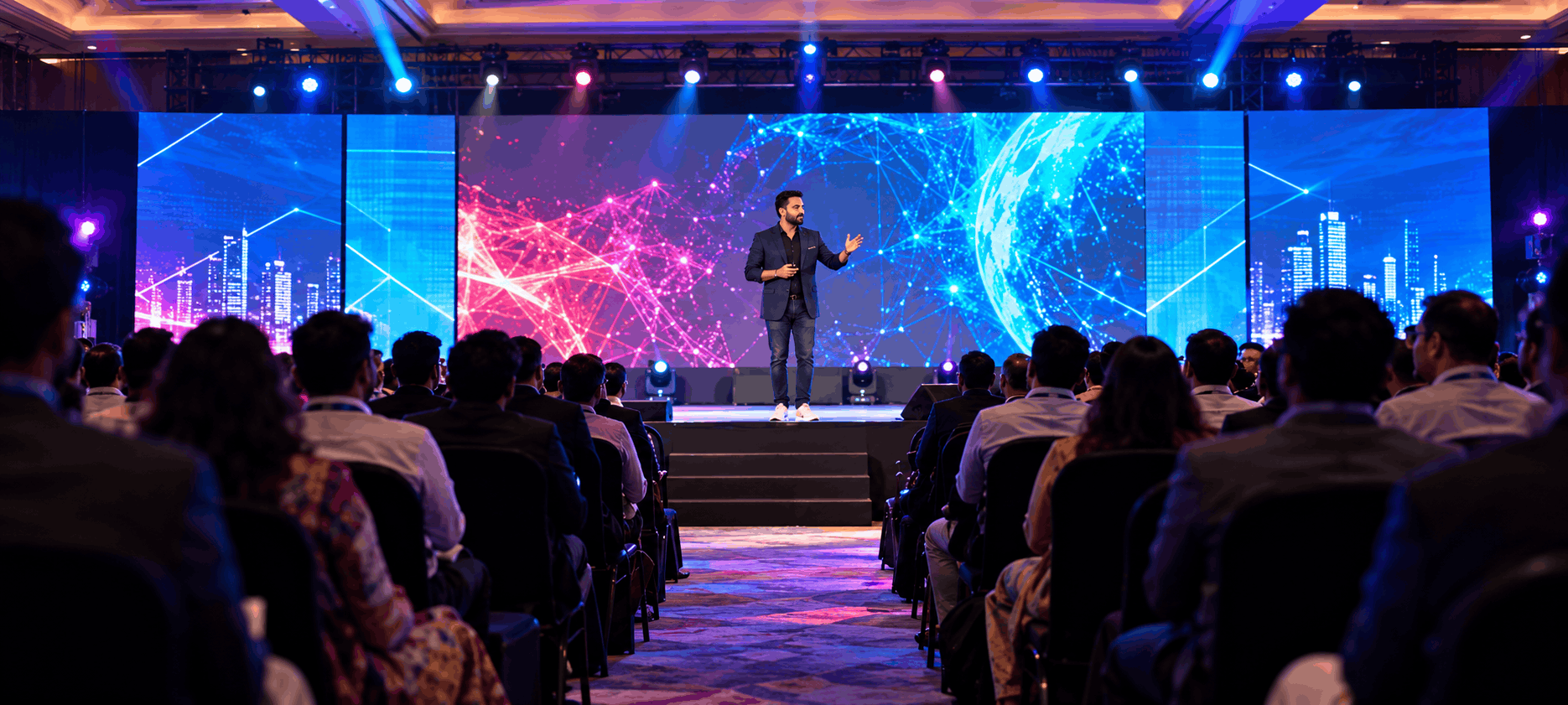 Live audience at an experiential marketing event