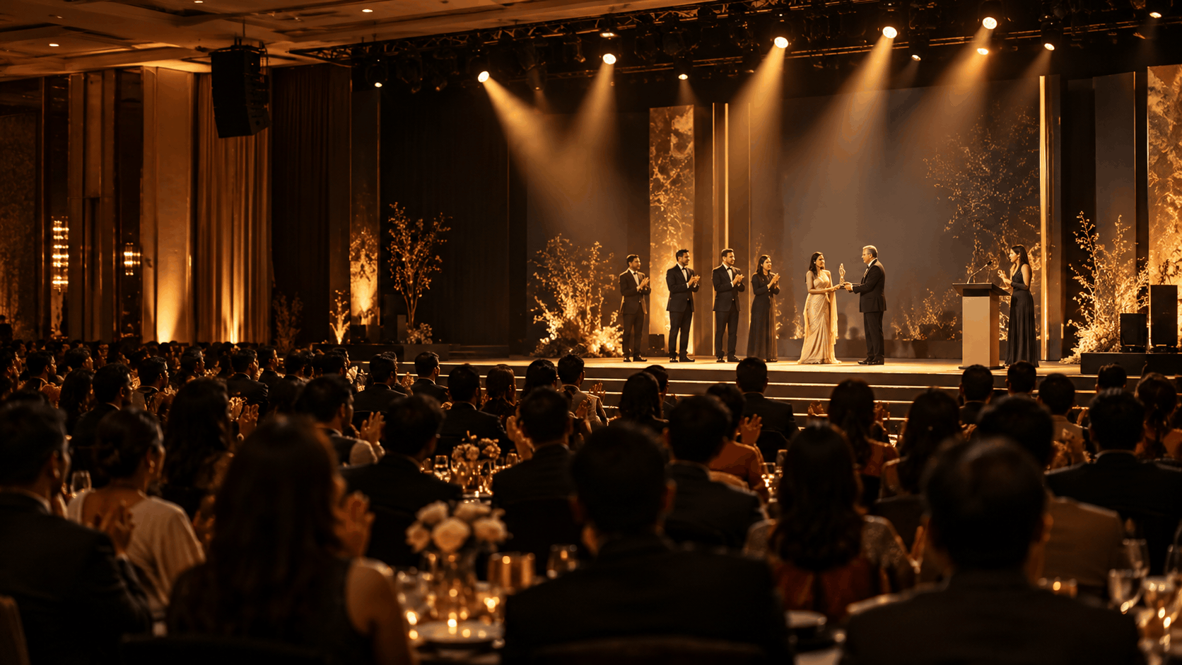 Formal corporate award ceremony